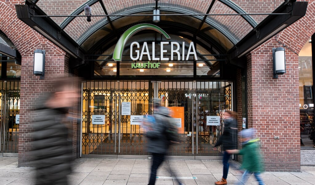 Galeria Kaufhof Karstadt-filialen i Mönckebergstraße i Hamborg er allerede lukket.  ( Daniel Reinhardt/dpa)