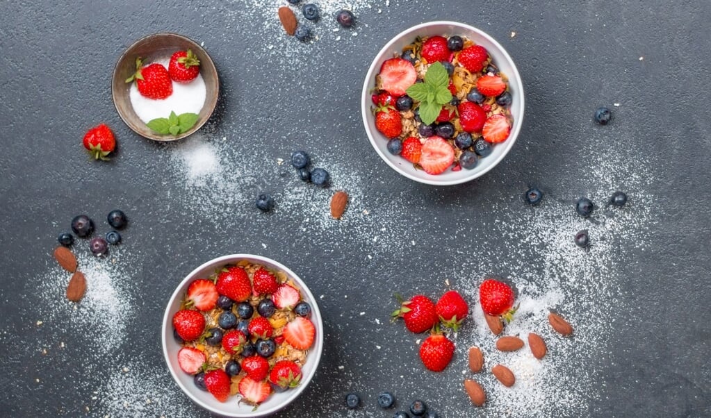 Mandler, yoghurt, frugt, stenalderbrød. Chia-grød - grøntsager og æg. Nærende morgenmad behøver ikke tage lang tid. ( Pixabay)