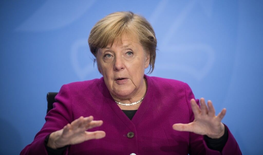 <p>Kansler Angela Merkel er ikke sikker på, at de besluttede restriktioner er tilstrækkelige for at reducere antallet af coronasmittede.</p> ( Stefanie Loos/AFP POOL/dpa)