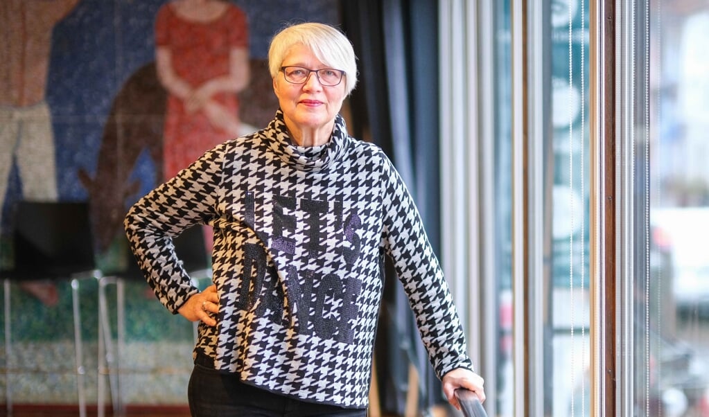Den 1. december går Lilli Bruhn på pension efter godt 40 år på Dansk Centralbibliotek. Bibliotekets blå sal kom til at spille en afgørende rolle for hende. ( Sven Geißler)