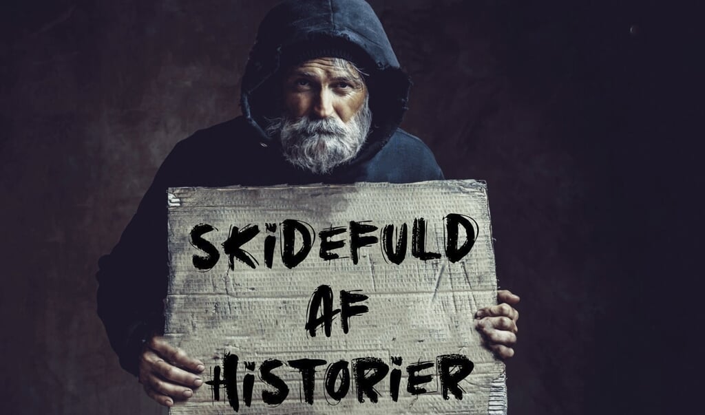 Skuespillerne i »Skidefuld af historier« er hjemløse, der normalt sælger bladet Hus Forbi. ( PR)