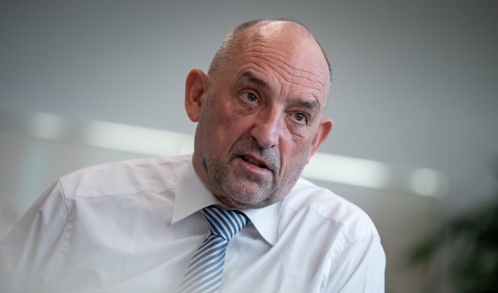 Chefen for den tyske arbejdsmarkedsforvaltning, Detlef Scheele, er optimist. (Daniel Karmann/dpa.)