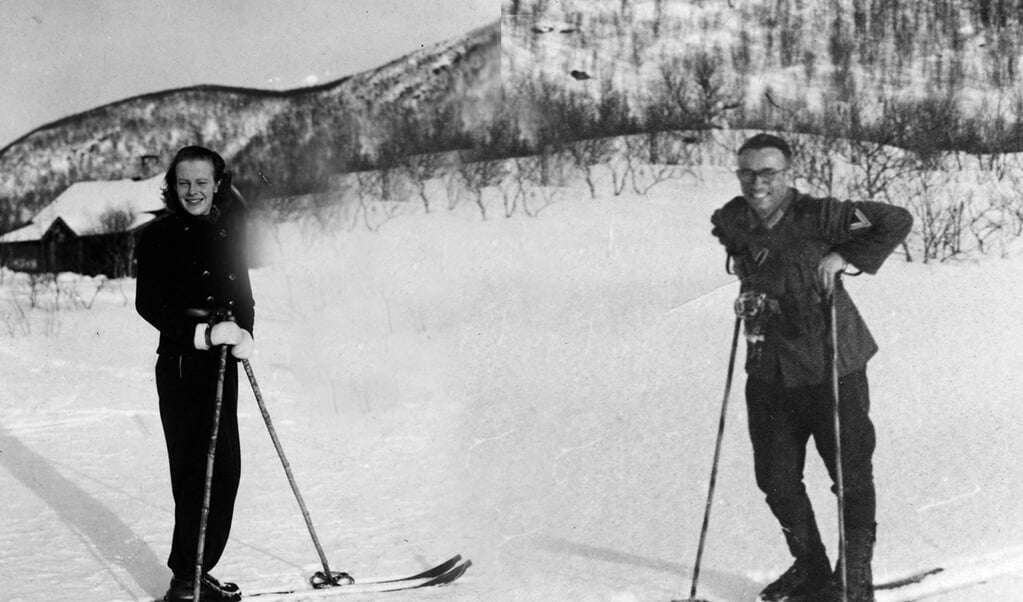Norske Lillian og tyske Helmut tog ofte ud og stod på ski - på den måde blev deres kærlighed under Anden Verdenskrig ikke så let opdaget. Privatfoto  (FlA)