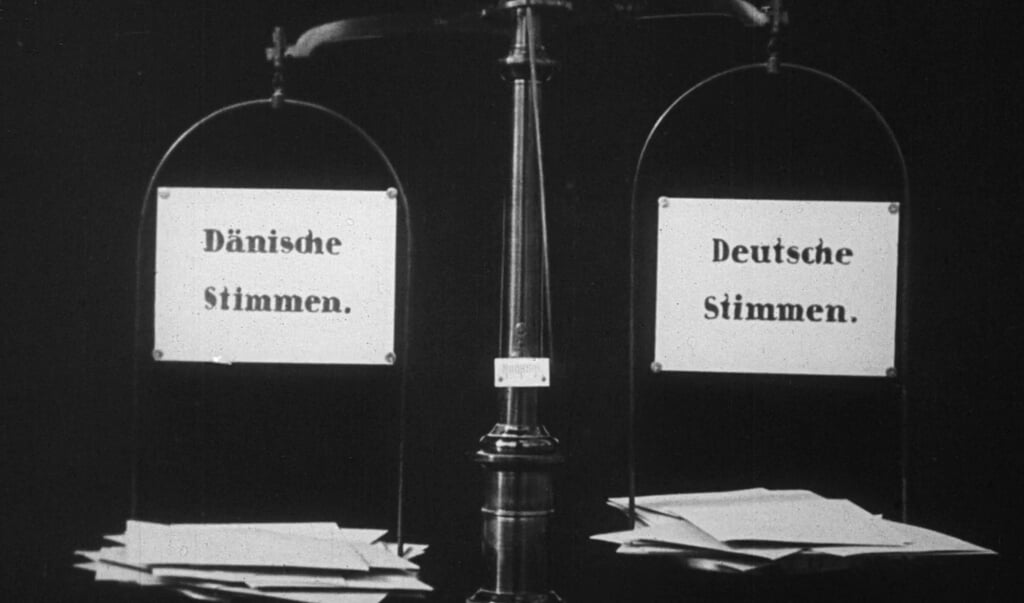 På sitet »Danmark på film« ligger blandt andet film om afstemningen i Slesvig i 1920. (Dansk Filminstitut)