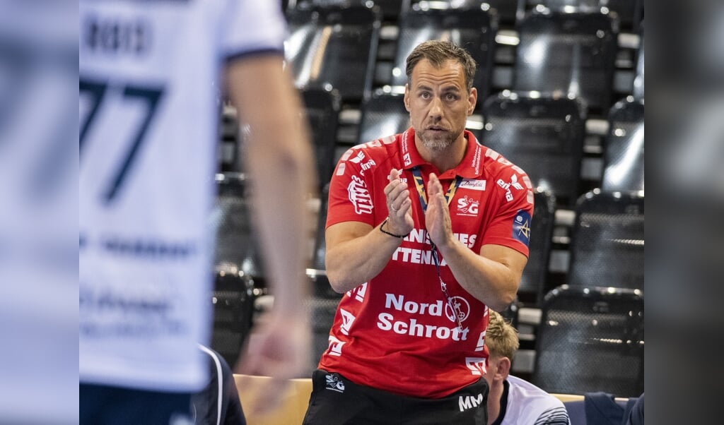 SG-Trainer Maik Machulla geht auch gegen Aufsteiger HSC 2000 Coburg voll fokussiert in die Partie. Tim Riediger (Tim Riediger)