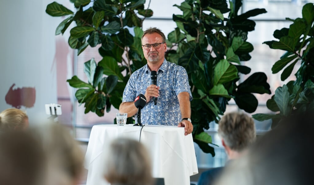 Gordon Ørskov Madsen (på billedet) er onsdag valgt som ny formand for Danmarks Lærerforening. Han afløser Anders Bondo Christensen, der er stoppet efter 18 år på posten. (Emil Helms/Ritzau Scanpix)
