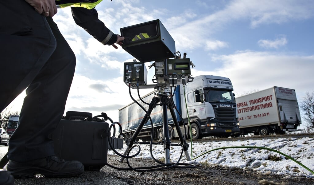 Politiet gennemfører fartkontroller i hele landet i den kommende uge fra mandat til søndag. (Arkivfoto) (Henning Bagger/Ritzau Scanpix)