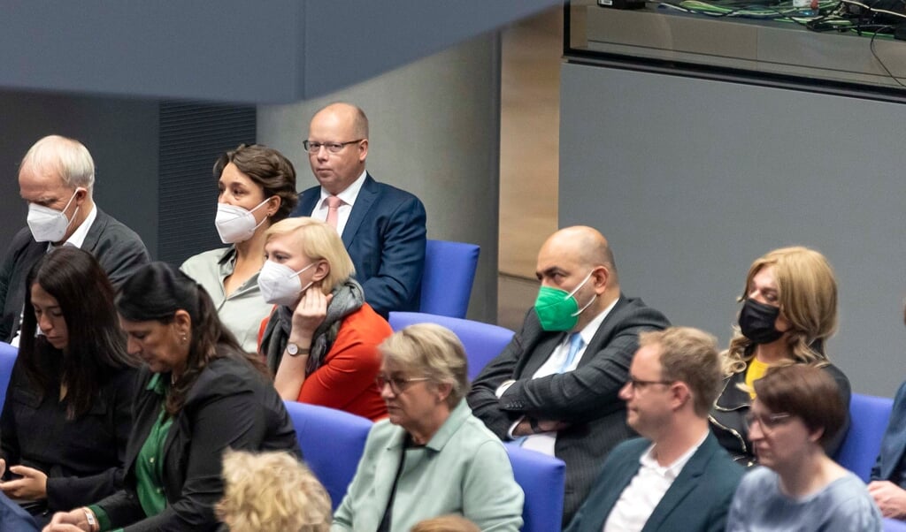 Parlamentet konstituerede sig tirsdag formiddag. Medlem i Forbundsdagen for SSW Stefan Seidler skal i dag deltage i sine første valghandlinger. (Lars Salomonsen.)