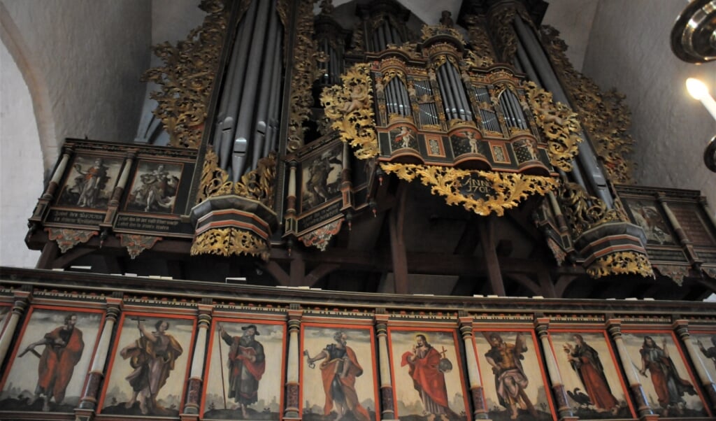 Det store orgel i Tønder Kristkirke skal rengøres, da det er inficeret med skimmelsvamp. (Jan Sternkopf, JydskeVestkysten)