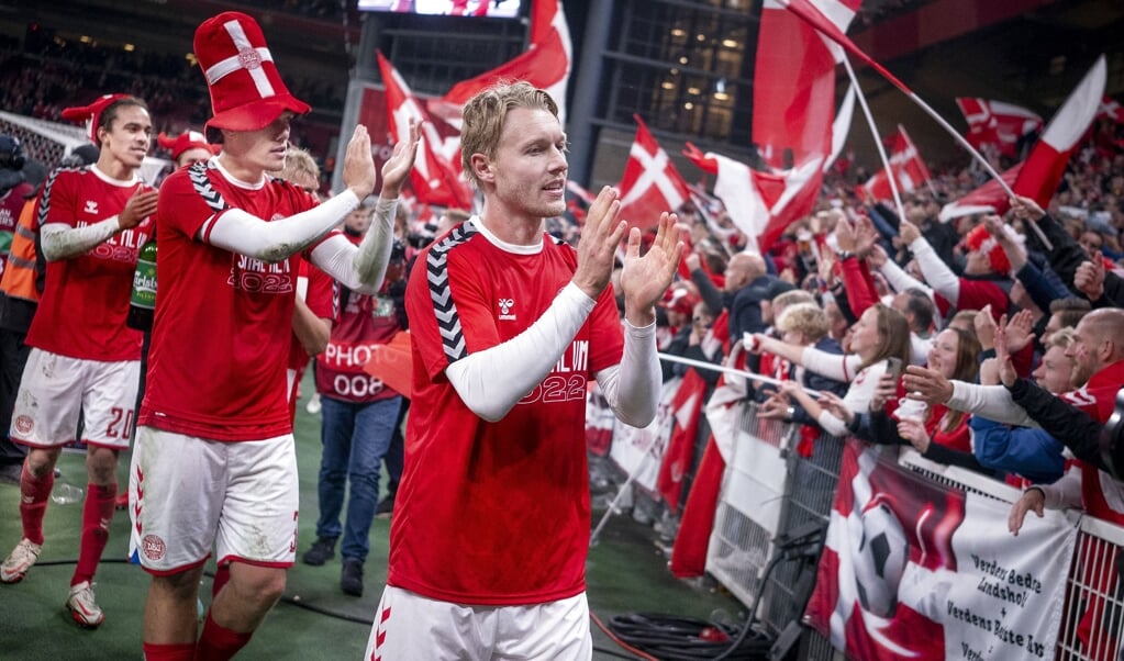 762.000 så landskampen, da Danmark kvalificerede sig til VM-slutrunden med en 1-0-sejr over Østrig i sidste uge. Til sammenligning blev nogle af kampene ved EM-slutrunden i sommer set af 3-4 gange flere på landsdækkende tv. (Liselotte Sabroe/Ritzau Scanpix)