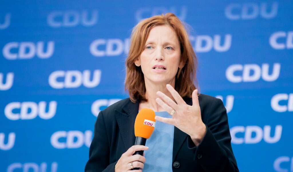CDU oplever uro og opbrud, mener Karin Prien.    (Christoph Soeder/dpa)