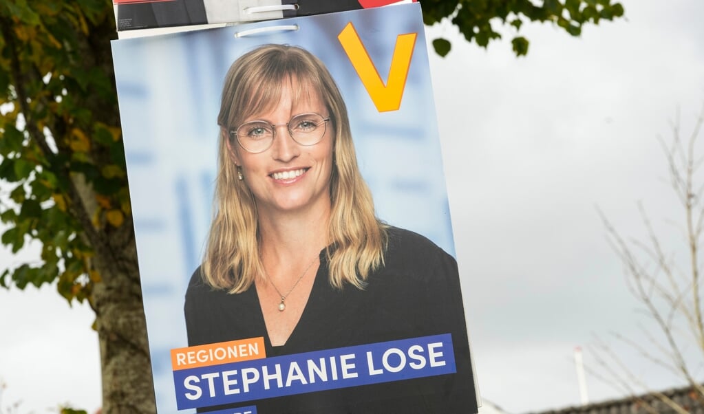 Stephanie Lose kan notere sig en markant valgsejr for Venstre i Region Syddanmark, hvor hun er regionsrådsformand. Det er resultatet ved midnat, hvor en tredjedel af stemmerne er talt op.   (Claus Fisker/Ritzau Scanpix)