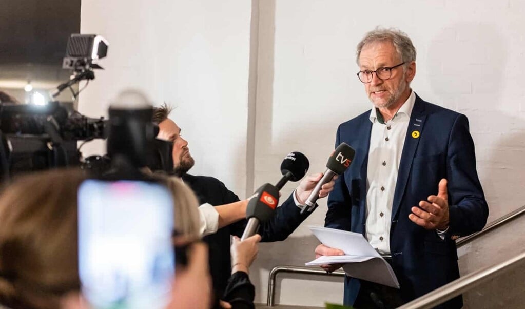 Jørgen Popp Petersen fra Slesvigsk Parti bliver Tønders borgmester.   (Anders Kibbel)