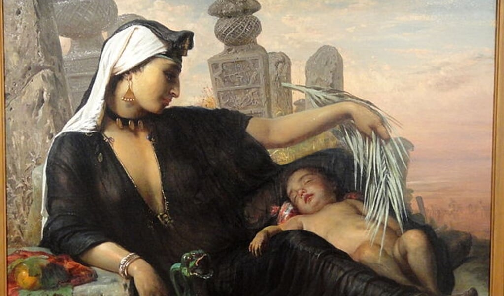 Elisabeth Baumann-Jerichau: En egyptisk fellahkvinde med sit barn. 1872. Tilhører Statens Museum for Kunst. (Daderot, Wikimedia Commons)