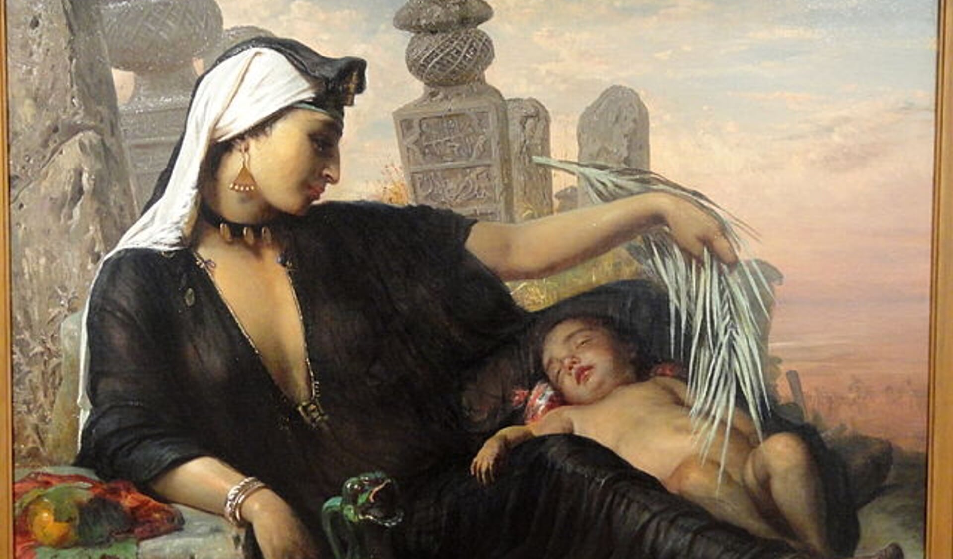 Elisabeth Baumann-Jerichau: En egyptisk fellahkvinde med sit barn. 1872. Tilhører Statens Museum for Kunst. Foto: 