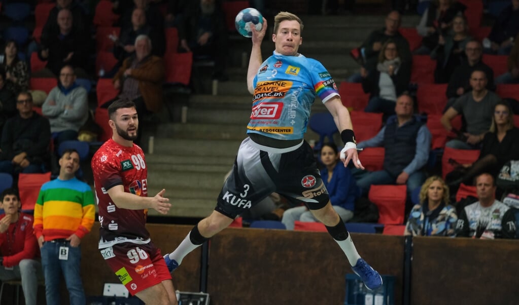 Ole Zakrzewski og DHK Flensborg er klar til at kæmpe om point mod Stralsunder HV. ( Sven Geißler)