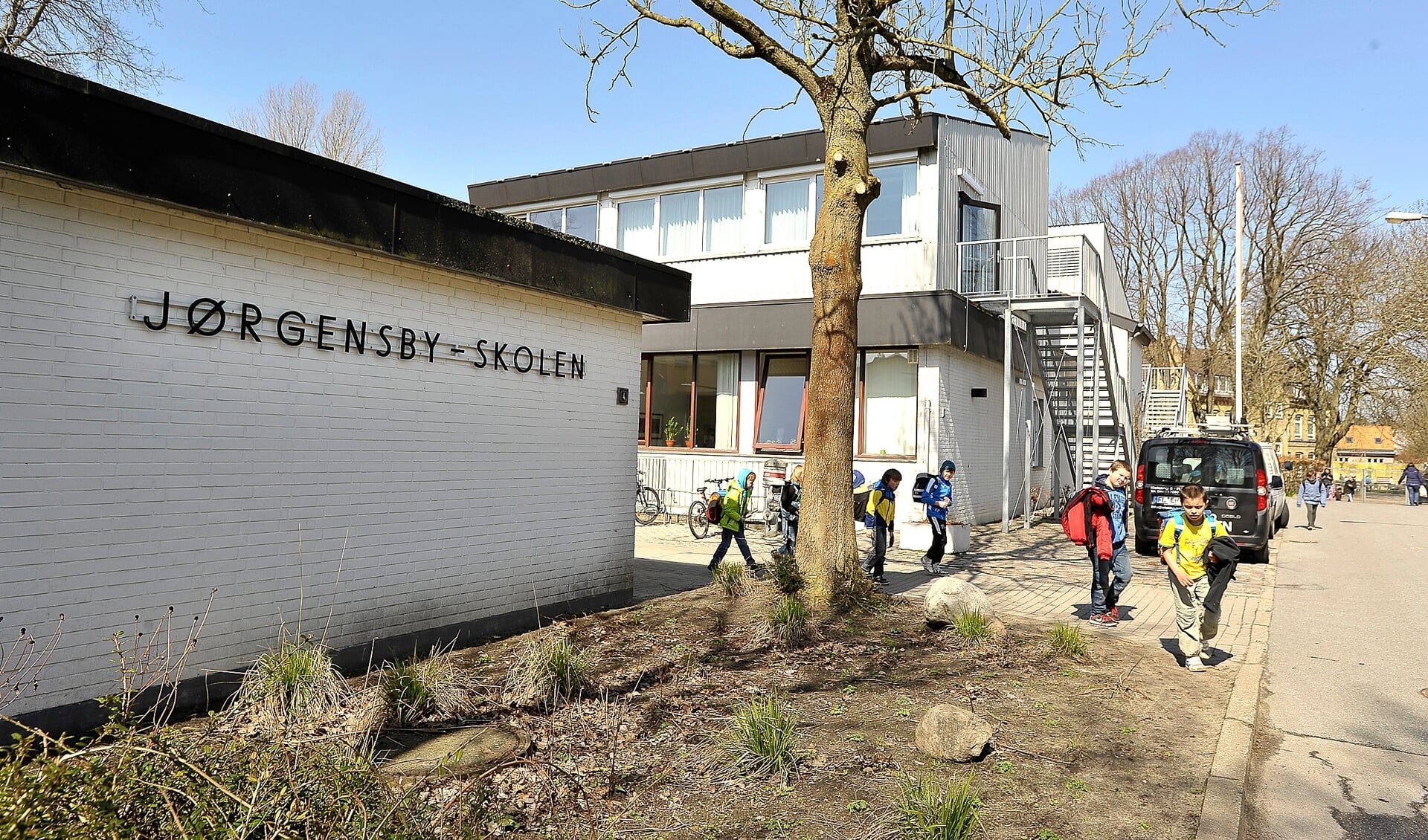 Eleverne på Jørgensby-Skolen har først fysisk undervisning igen efter jul.