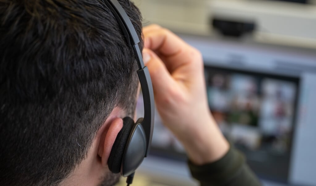 Det digitale projekt »Sønderjylland fortæller« giver borgere i grænselandet mulighed for at dele historier med hinanden gennem videokonferenceprogrammet Zoom. Sebastian Gollnow/dpa (dpa)