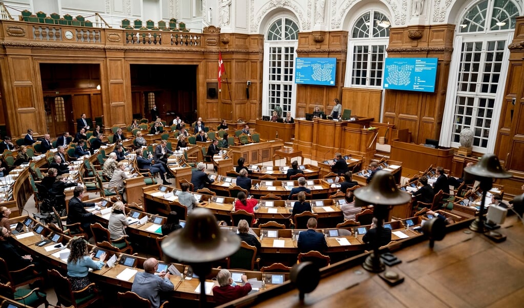 Folketinget har vedtaget ny epidemilov, der indeholder nye, vidtgående restriktioner, men også mere magt til Folketinget ved eventuelle indgreb mod coronavirus. ( Liselotte Sabroe/Ritzau Scanpix)