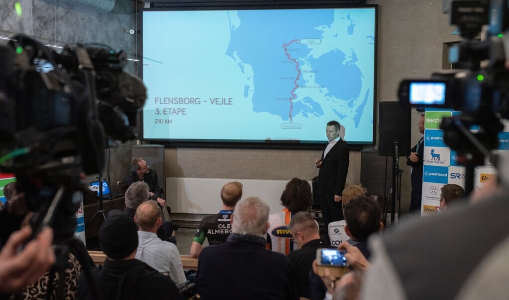 I 2019 præsenterede den daværende Jesper Worre Flensborg som startby for kongeetapen i PostNord Danmark Rundt. Men løbet lægger ikke vejen forbi fjordbyen i 2021. ( Tim Riediger )