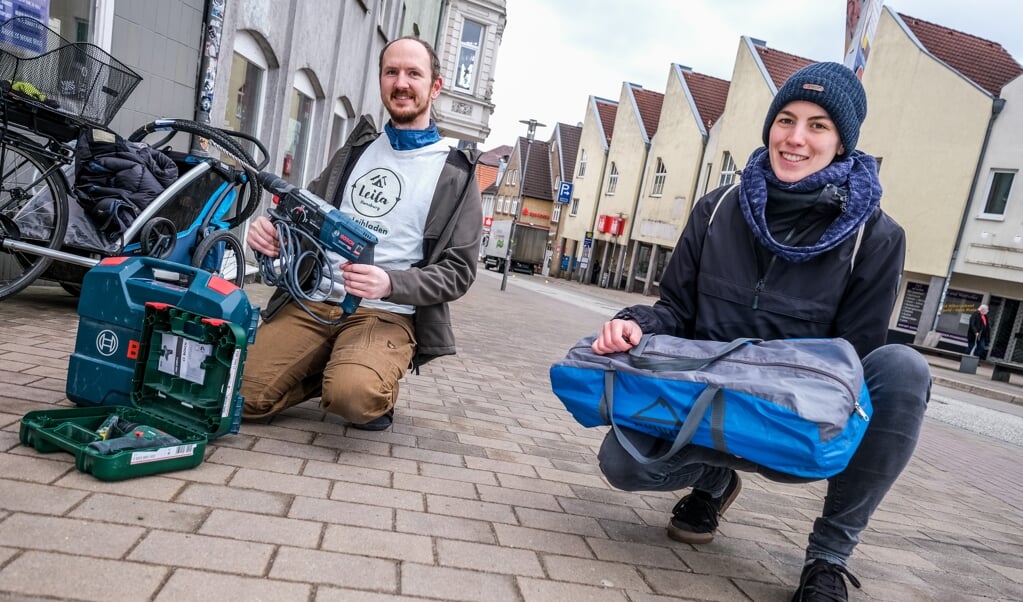 Ole Lebendig og Amanda Küting er to af de studerende, der vil føre projektet ud i livet. ( Sebastian Iwersen)