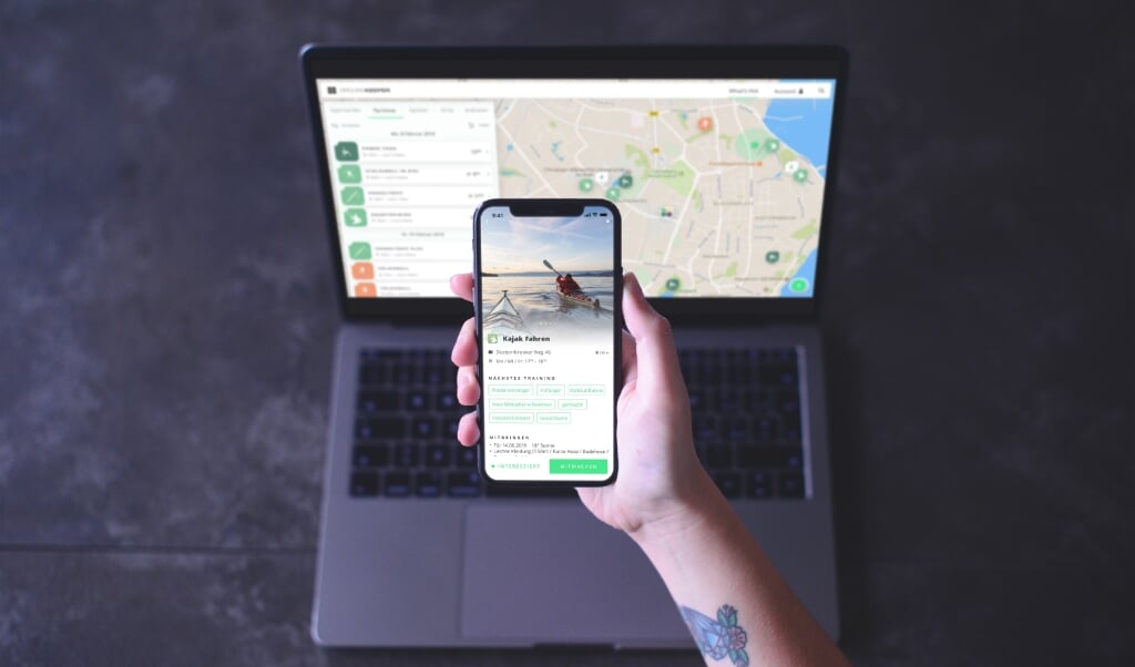 Ved hjælp af kortet skal det være hurtigt og overskueligt at finde idrætstilbud. Hjemmesiden er optimeret til mobile enheder, så den fungerer godt på mobiltelefoner og tablets, helt uden at downloade en app. ( Flensborg Kommune)
