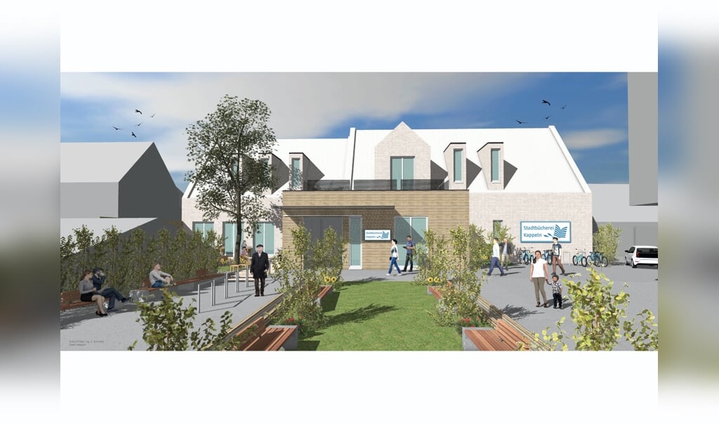 Aus der Traum von einem Neubau der Stadtbücherei am Deekelsenplatz. Eine klare Mehrheit der Einwohner stimmte am Sonntag per Bürgerentscheid gegen die Pläne von Großteilen der Politik. Grafik: (Stadt Kappeln)