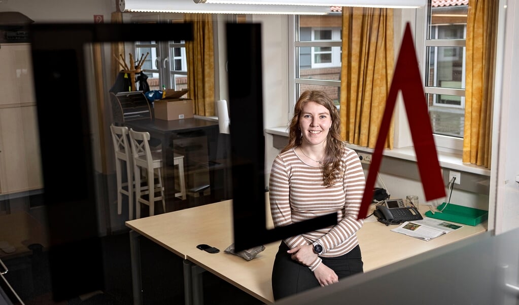 Jade Madsen Wittenkamp er netop begyndt på Flensborg Avis' lokalredaktion i Flensborg. ( Lars Salomonsen)