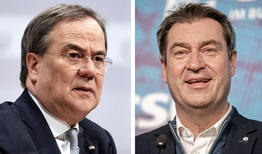 Både Söder og Laschet havde lovet at træffe en beslutning i løbet af denne uge, altså senest i dag. ( Michael Kappeler/dpa-Pool/dpa)