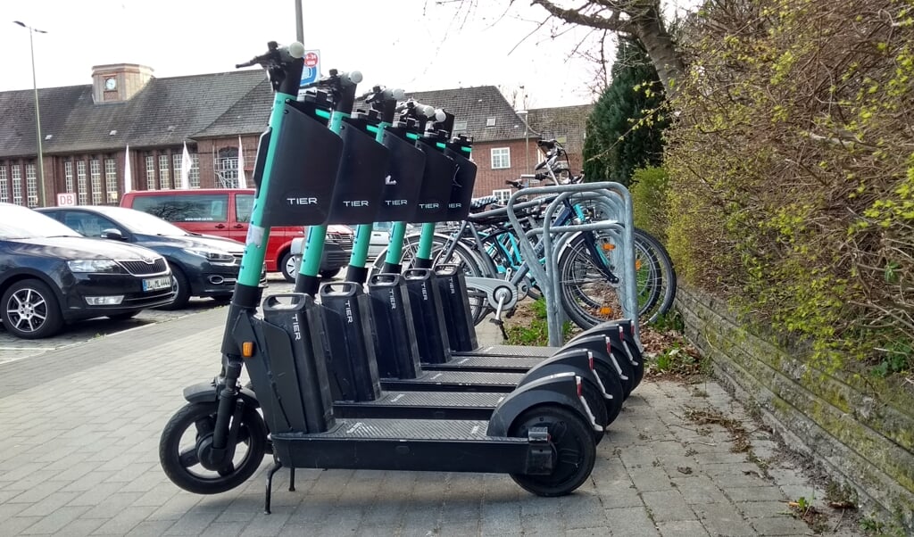 I Flensborg har elløbehjulene kunnet bruges siden 11. marts. Nu kan Harreslev måske også inden for kort tid få løbehjul til fri afbenyttelse. (Arkivfoto: Iris Uellendahl)