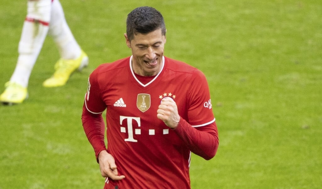 Robert Lewandowski har indtil videre scoret 35 mål i Bundesligaen i denne sæson. (Arkivfoto) (Matthias Balk/Ritzau Scanpix)