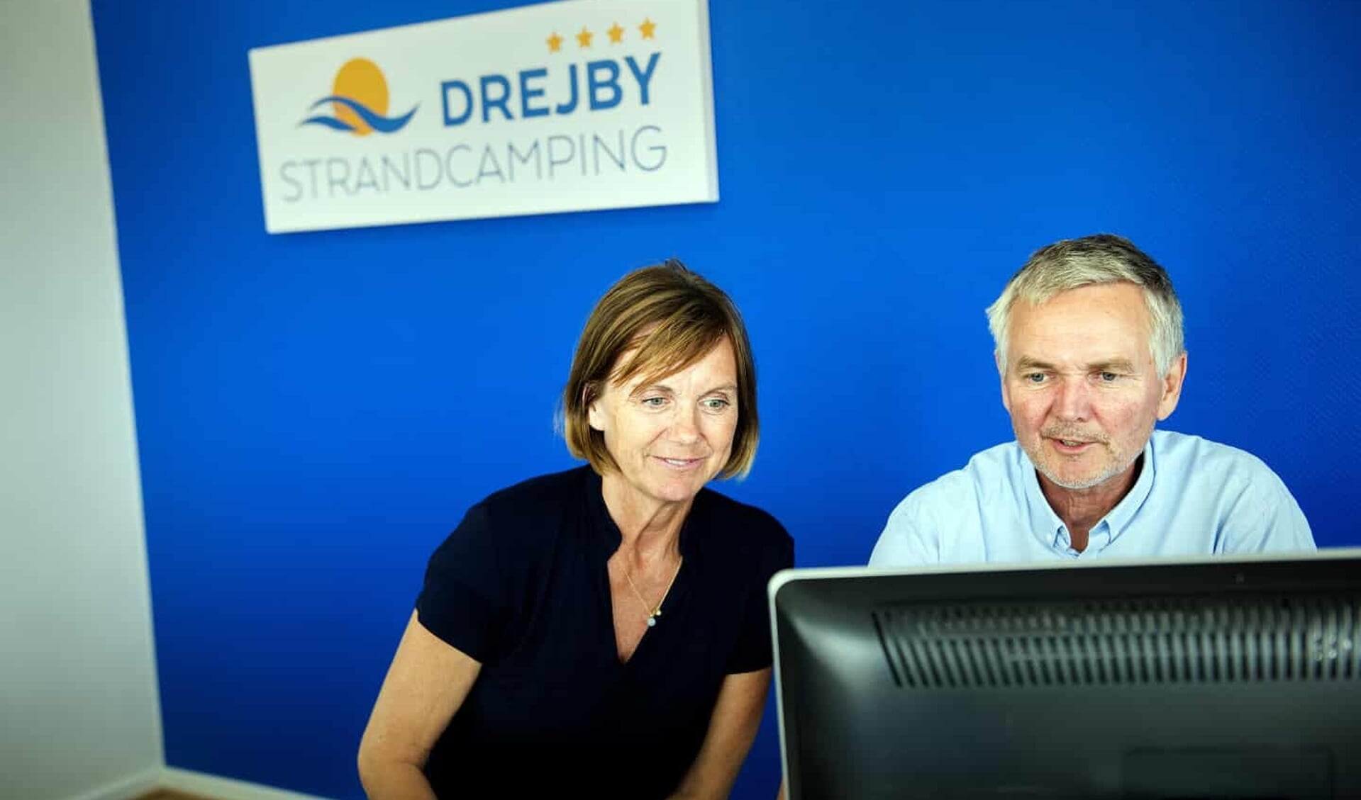 Michael og Annemette Lykke Madsen, indehavere af Drejby Strandcamping. 