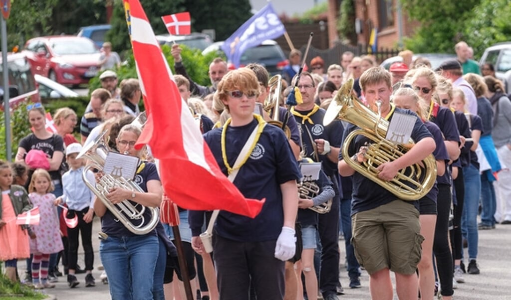 Sådan så det ud i 2019 i Kappel, da der blev holdt årsmøde. Der kommer ingen optog i år, men dagen bliver markeret med andre hyggeligt sammenkomster. (Arkivfoto: Sven Geißler)