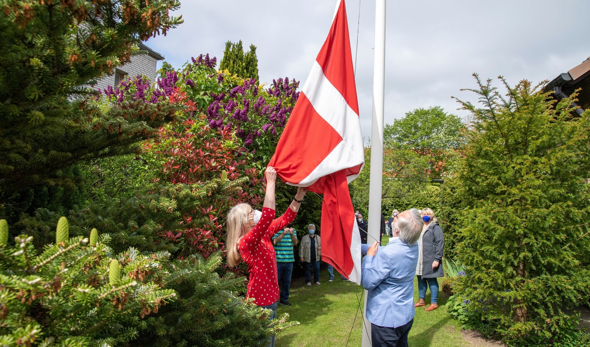 Når der holdes fødselsdag i Danmark, bliver flaget ofte hejst. Arkivfoto:
