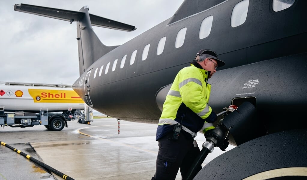 Alsie Express flyver som første danske indenrigsrute på nyt, mere bæredygtigt flybrændstof. (Pressefoto Christoffer Regild, JydskeVestkysten)