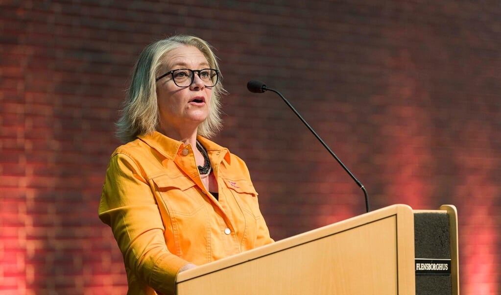 - Det er ærgerligt, at vi ikke kan tage den store diskussionsrunde, men det vigtige er, at vi starter processen igen, siger Gitte Hougaard-Werner. (Lars Salomonsen.)
