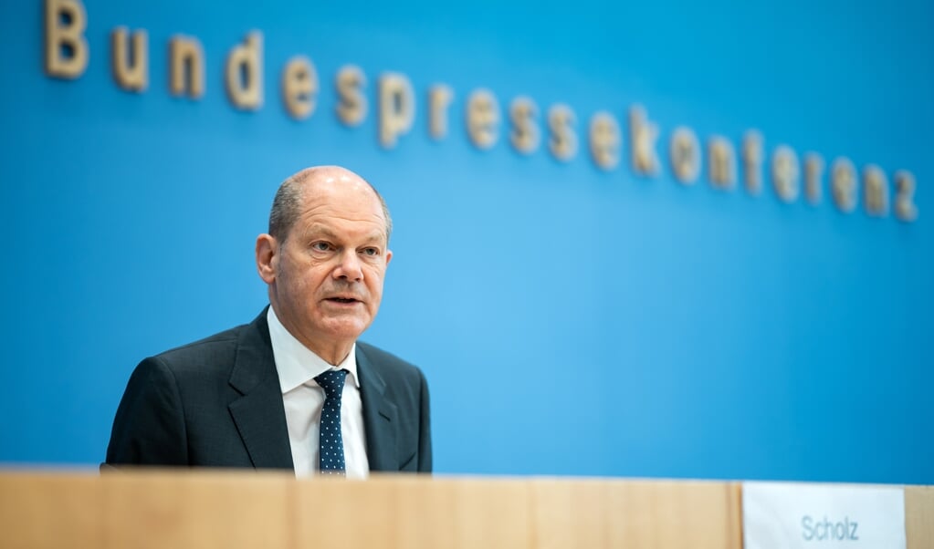 Finansminister Olaf Scholz er optimistisk omkring den tyske økonomi, der er begyndt at komme sig efter coronakrisen. (Bernd von Jutrczenka/dpa)