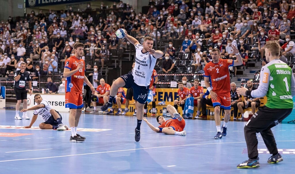 SG Flensburg-Handewitt spillede om det tyske mesterskab mod HBW Balingen-Weilstetten. (Lars Salomonsen.)