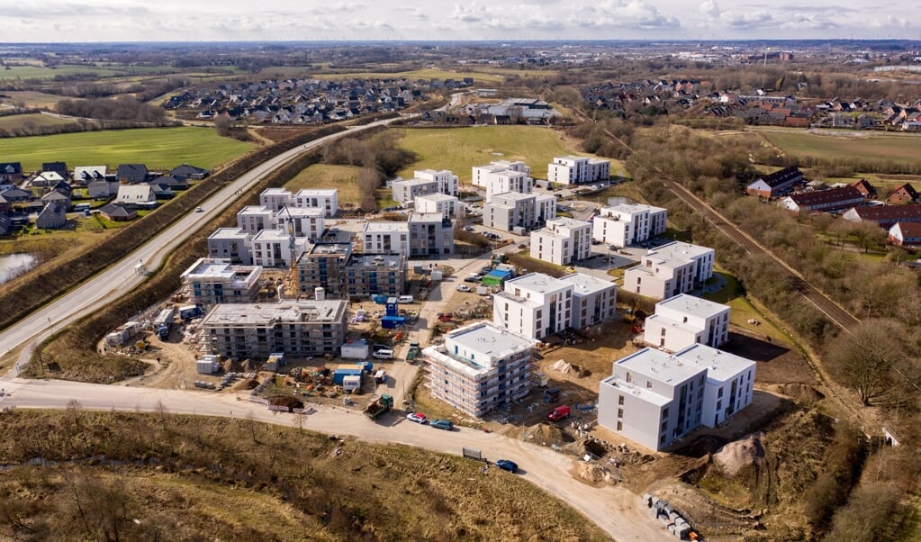 Når SBVs boligprojekt Wohnpark Tarup står klar ved årets udgang, har 286 lejligheder fået nye lejere. ( Marcus Dewanger/SBV)