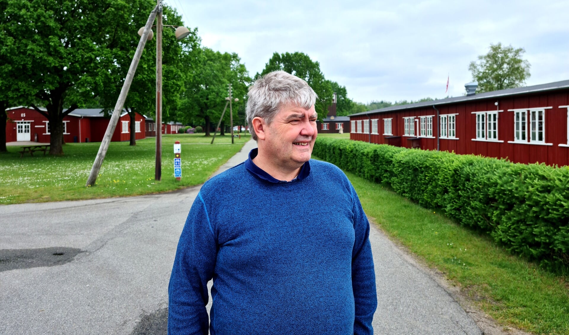 Lasse Ovesen er vild med de historiske ydre rammer i Frøslev, men han er mindst lige så begejstret for de topmoderne rammer indendøre. Foto: 