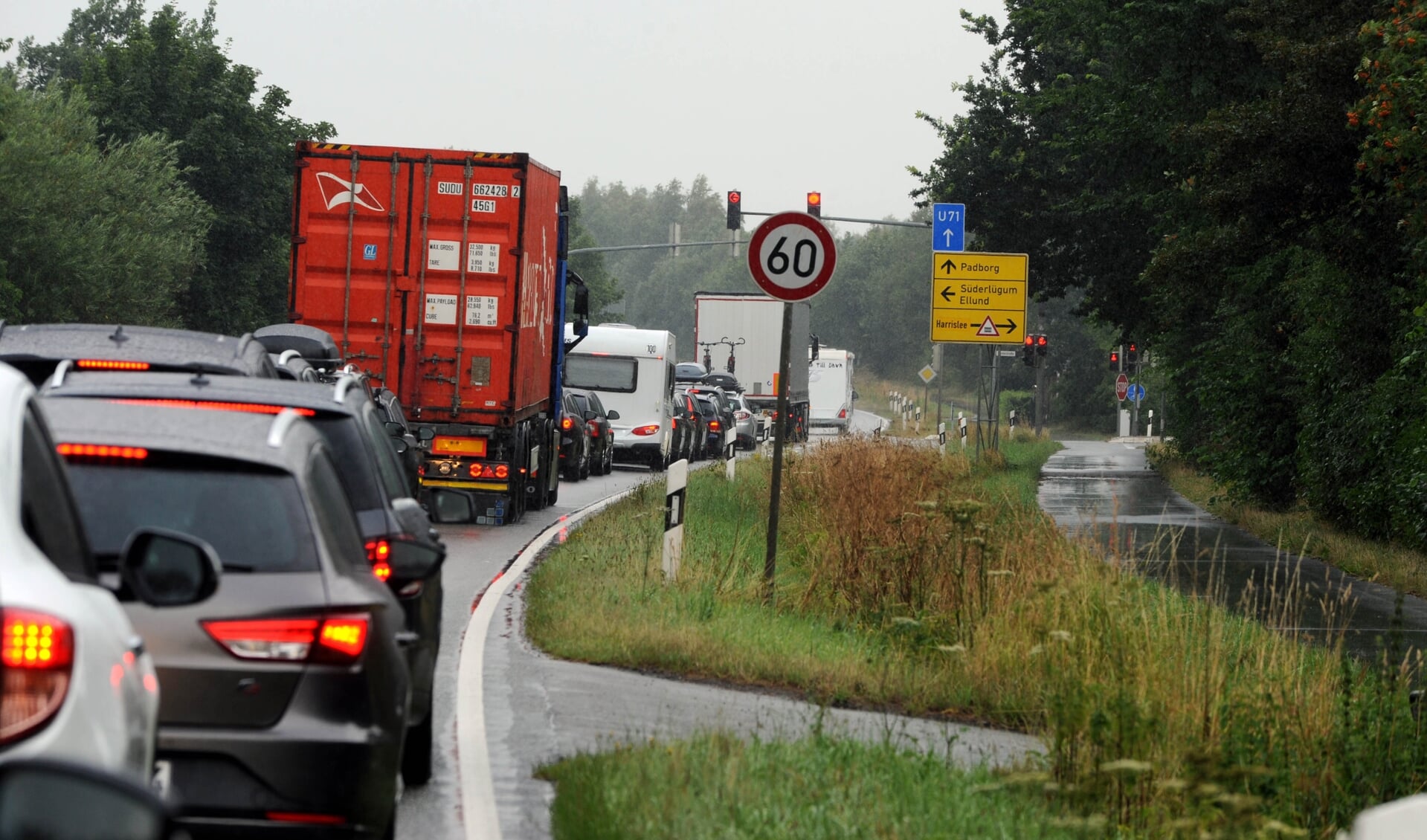 De sønderjyske politikere henviser blandt andet til trafikkaos og skader på det dansk-tyske forhold som følge af kontrollen. Foto: 