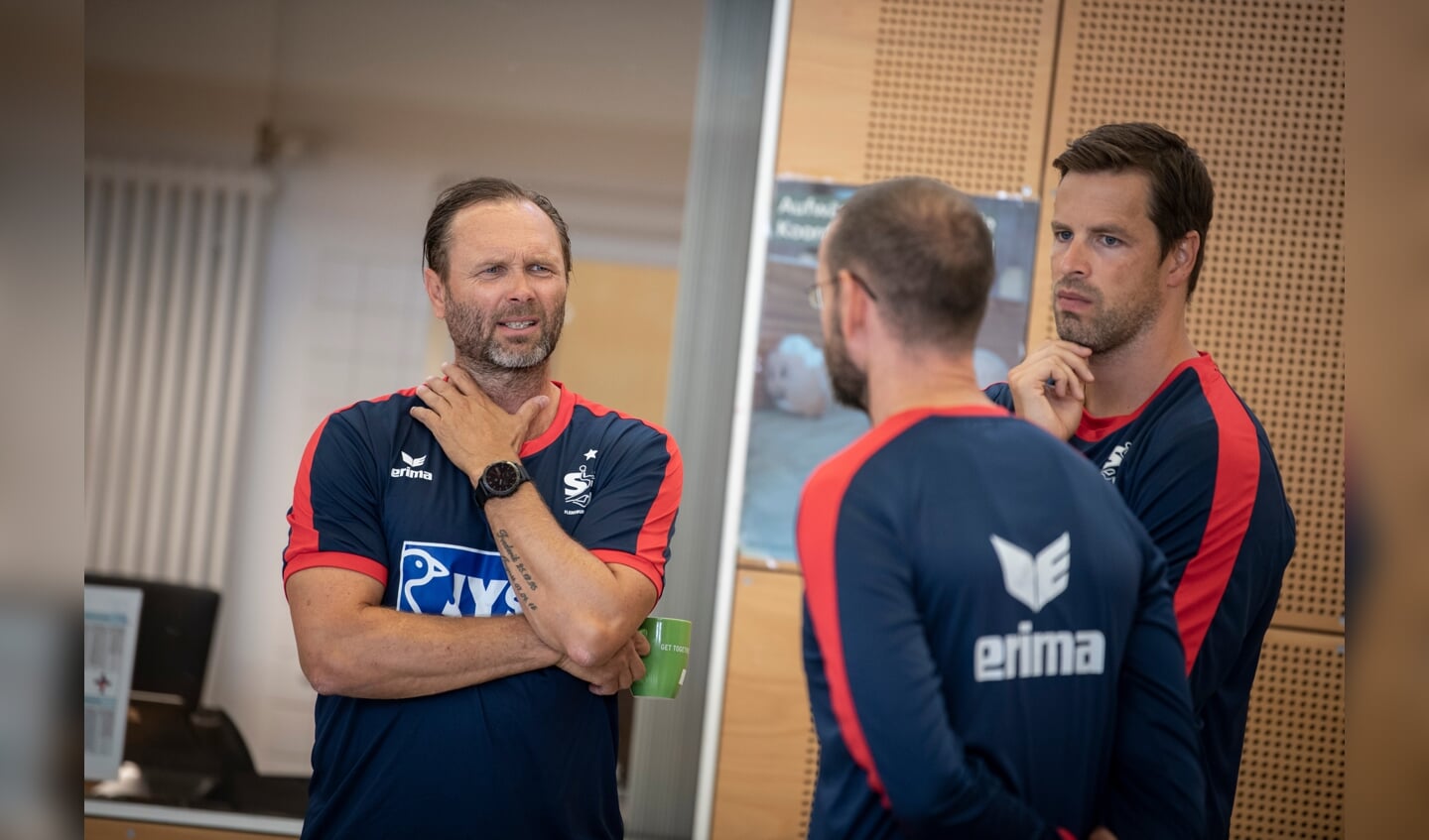 Auch wenn es das Gesicht nicht direkt hergibt, Lars Christiansen, Mark Bult und Michael Döhring aus dem G-Trainerteam versprühten gute Laune.
