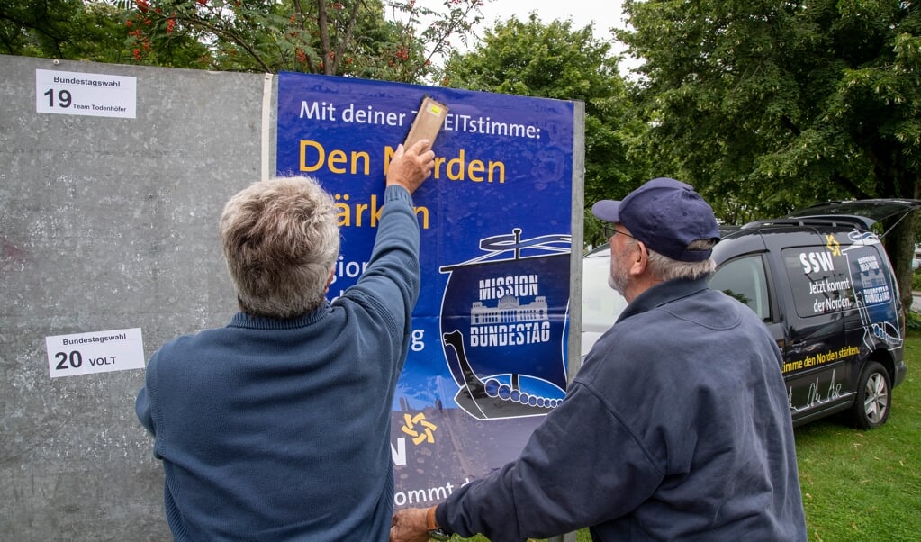 Plakattavlerne behøver partierne ikke at bekymre sig om til Landdagsvalget næste år. De vil nemlig ikke være til at se i den næste valgkamp i Flensborg. Arkivfoto: (Tim Riediger)