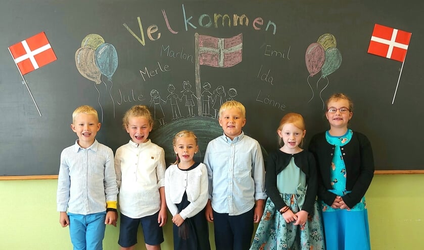 Den nye 1. klasse på Treja Danske Skole.
