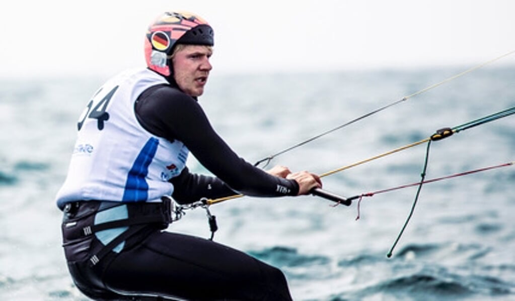Jan Hauke Erichsen war bei der Kitefoil-Europameisterschaft mit seiner Leistung nicht zufrieden. (Privatfoto)