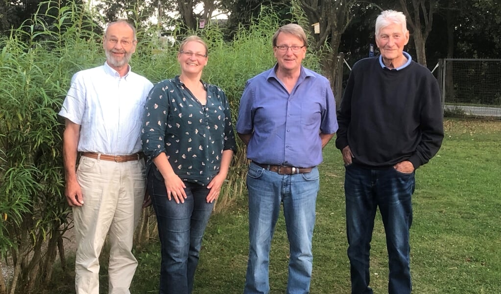SSW i Havetoft (fra venstre): Erik Sjøstrøm (revisor), Inken Asmussen (kasserer), Rudolf Wulff (formand) og Karl Rudolf Metzler (revisor). I bestyrelsen er desuden næstformand Guido Petersen, som ikke er med på billedet. (Privatfoto)