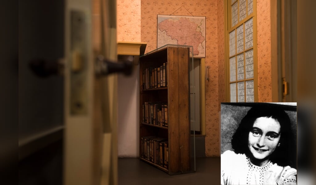 Skjult bag en reol lå de rum, hvor Anne Frank, hendes familie og fire andre jøder skjulte sig.    ( Peter Dejong/AP/dpa)