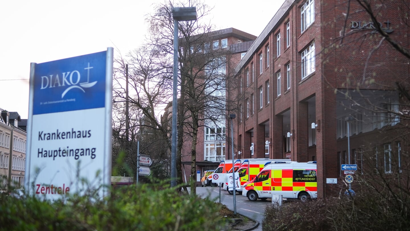 Das insolvente Diako-Krankenhaus in Flensburg leidet unter hohen Patientenzahlen bei gleichzeitiger Personalnot. Foto: 
