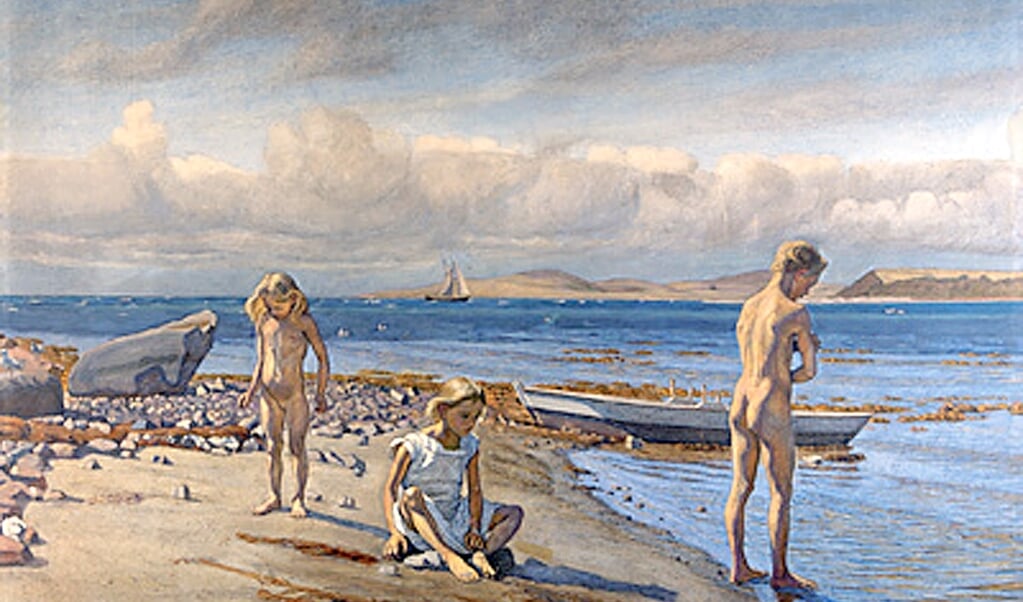 Fritz Syberg: Børnene på Fyns Hoved (1904-05).  (Arkivfoto)