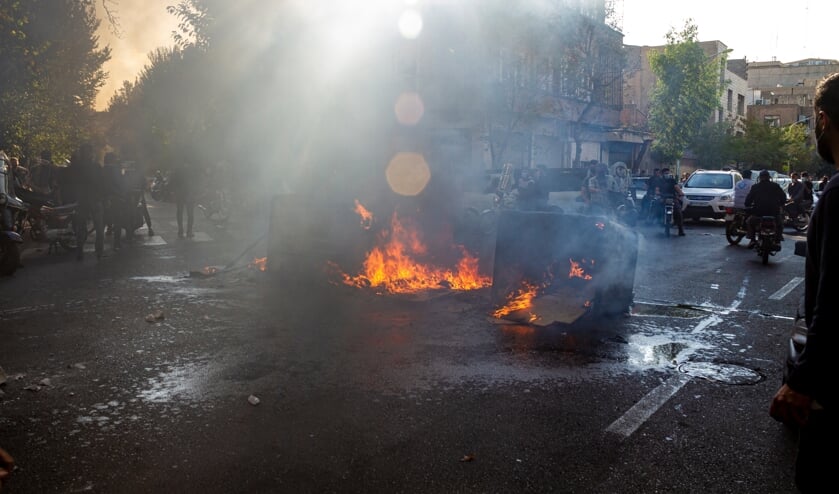 Det iranske regime bruger massiv vold. Foto: